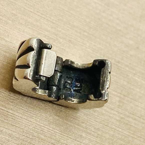 EUC Pandora 790210 Sterling Silver Sunburst Clip/Charm - Picture 7 of 8